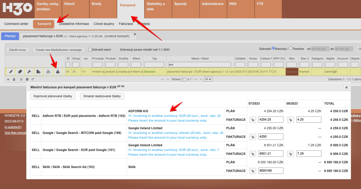 Fakturace v cizí měně